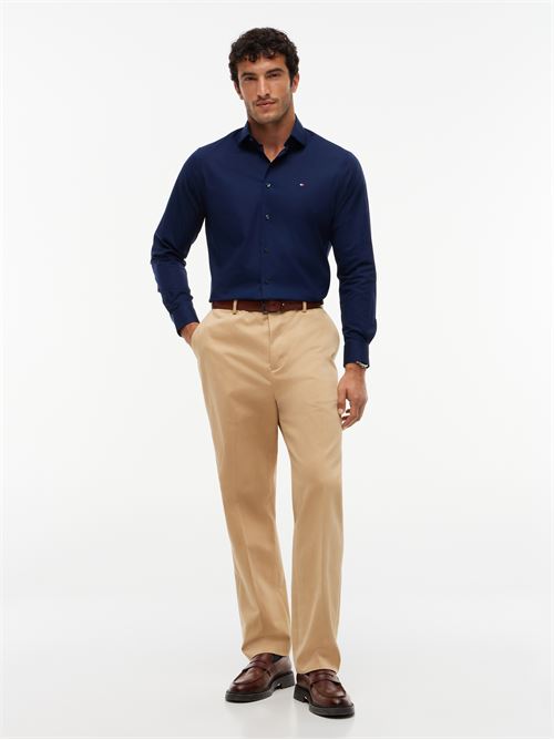 cl non iron solid shirt TOMMY HILFIGER | MW0MW45307DCC